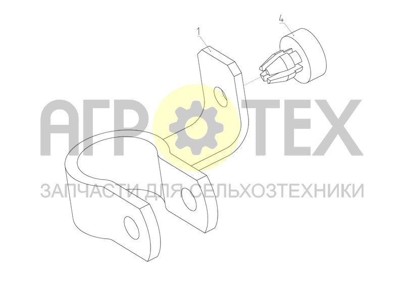 Кронштейн (101.12.00.030А) (№4 на схеме)